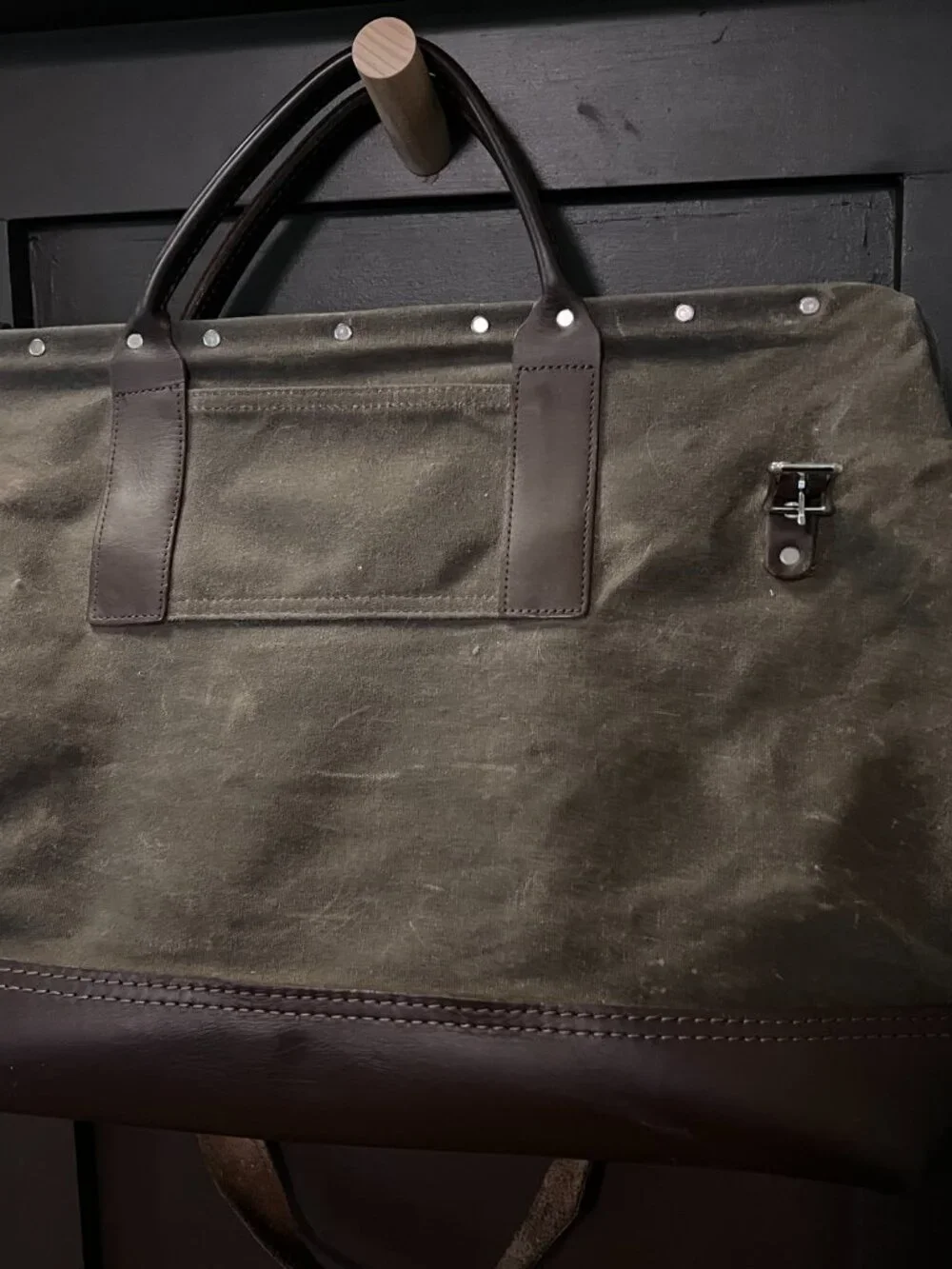 Wood and Faulk Weekender Bag
